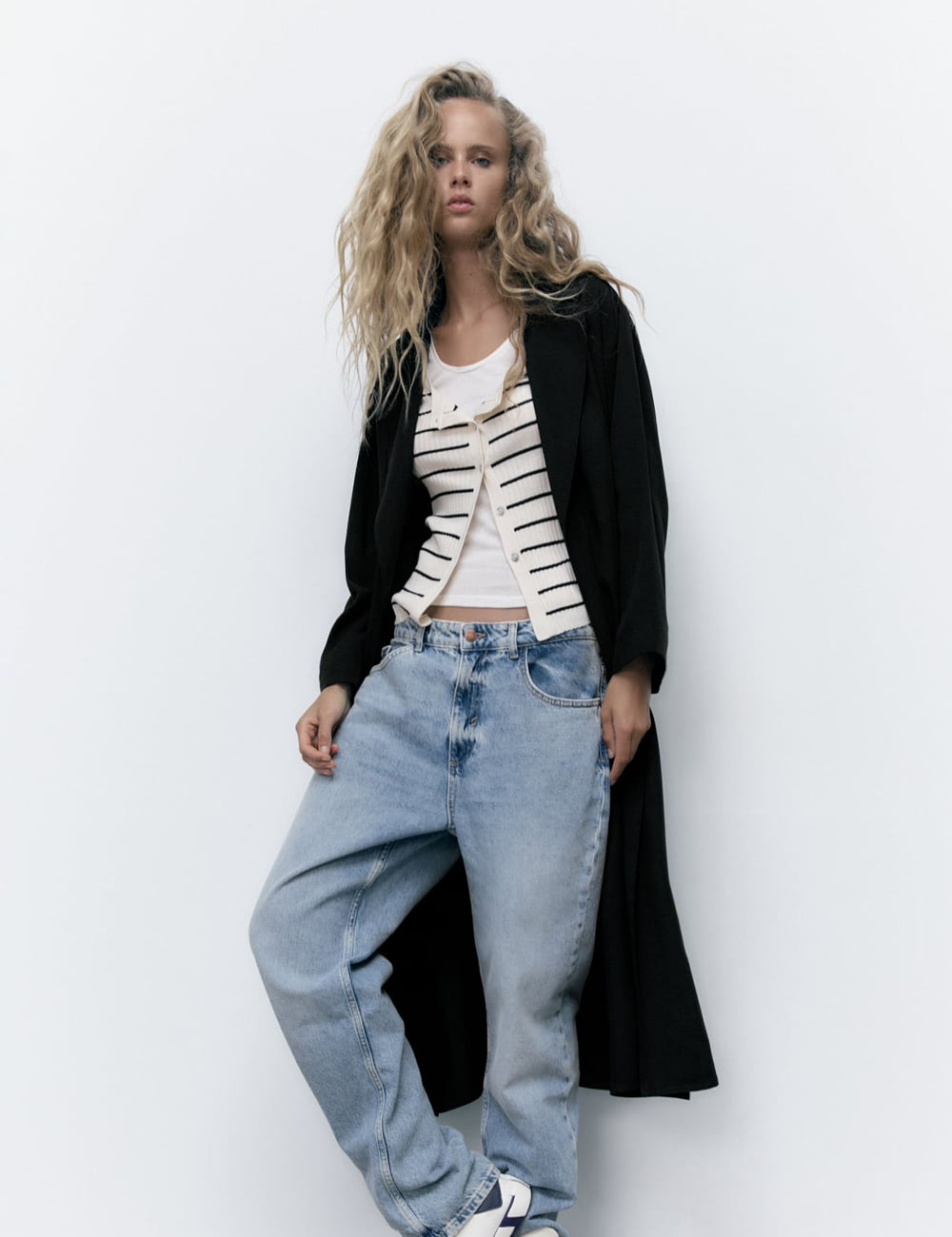 BELTED LONG TRENCH COAT